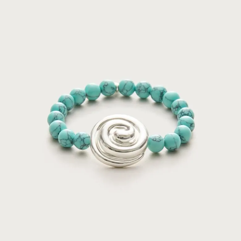 Beaded swirl bracelet