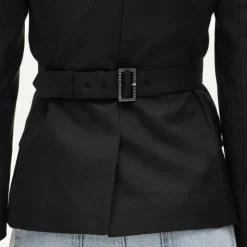 Belted blazer in Gramercy linen blend
