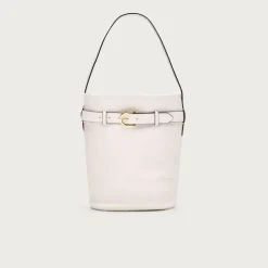 Berkeley belted bucket bag in leather