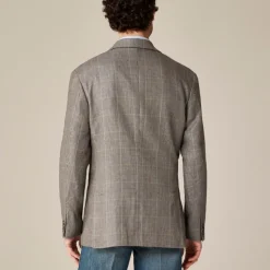 Blazer in English wool-linen blend