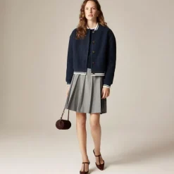 Bouclé flight jacket