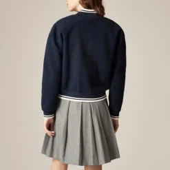 Bouclé flight jacket