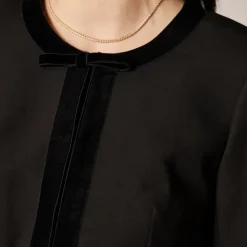 Bow lady jacket in four-season stretch