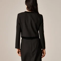 Bow lady jacket in four-season stretch
