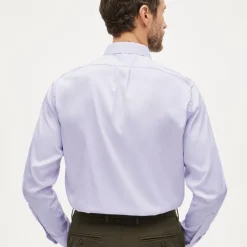 Bowery performance stretch oxford shirt with button-down collar