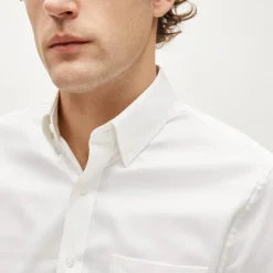 Bowery performance stretch oxford shirt with button-down collar