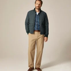 Box-quilt insulated bomber jacket with PrimaLoft®