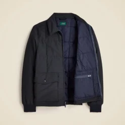 Box-quilt insulated jacket with PrimaLoft®