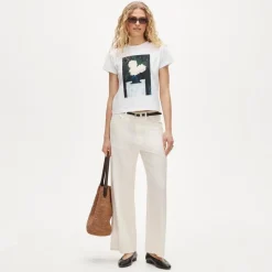 Boyfriend jersey classic-fit hand painted graphic T-shirt
