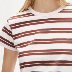 Boyfriend jersey classic-fit T-shirt in stripe