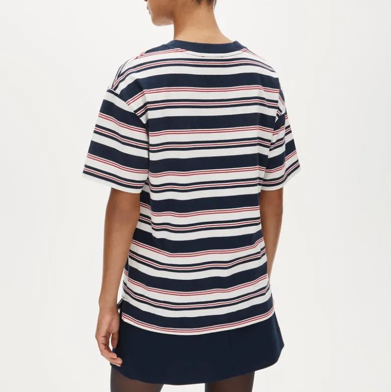 Boyfriend jersey oversized T-shirt in stripe