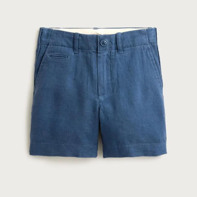 Boys' coin-pocket short in linen blend
