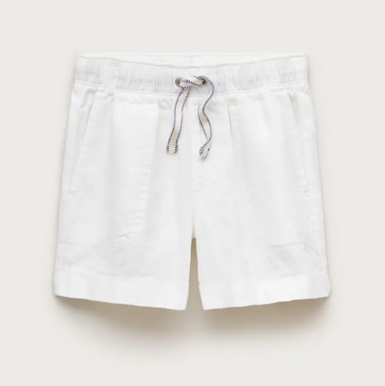 Boys' linen-blend dock short