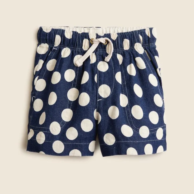 Boys' linen-blend dock short