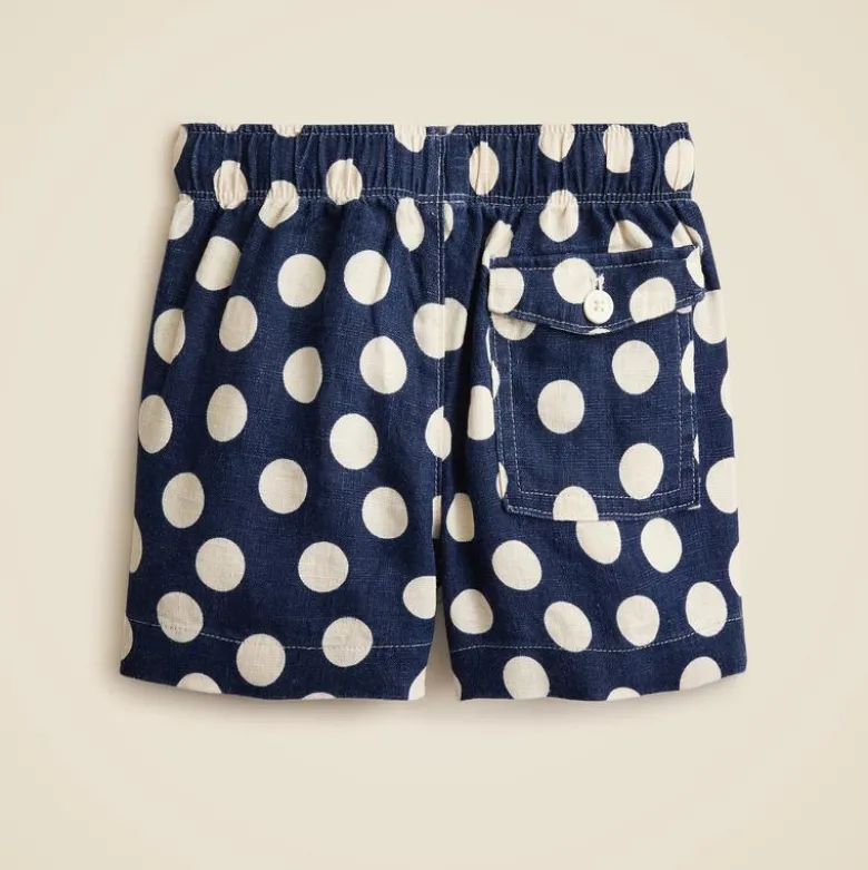 Boys' linen-blend dock short