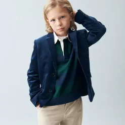 Boys' Ludlow party blazer in velvet