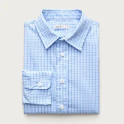 Boys' Ludlow Premium fine cotton dress shirt in stripe