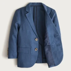 Boys' Ludlow unstructured suit jacket in linen blend