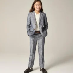 Boys' Ludlow unstructured suit jacket in linen blend