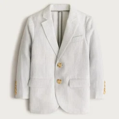 Boys' Ludlow unstructured suit jacket in linen blend