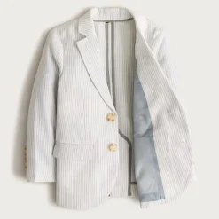 Boys' Ludlow unstructured suit jacket in linen blend