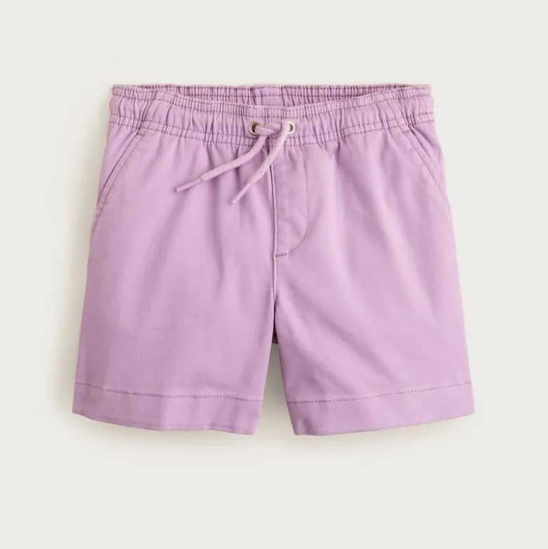 Boys' pull-on short in stretch chino