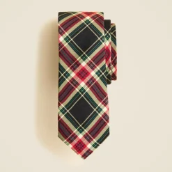 Boys' silk tie in Stewart tartan
