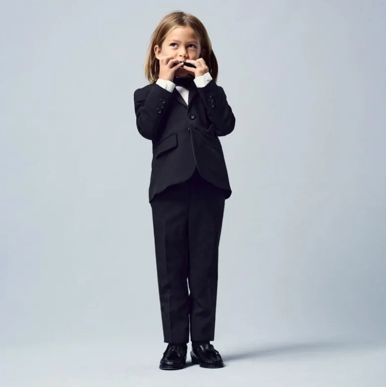 Boys' slim Ludlow tuxedo pant in Italian wool