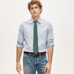 Broken-in organic cotton oxford shirt