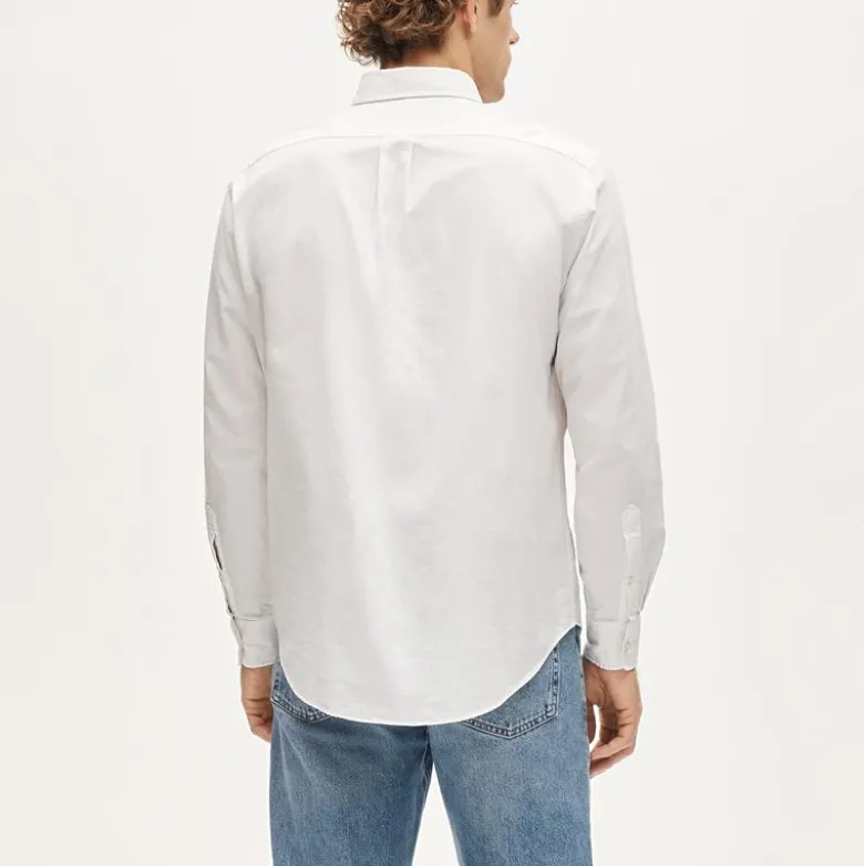 Broken-in organic cotton oxford shirt