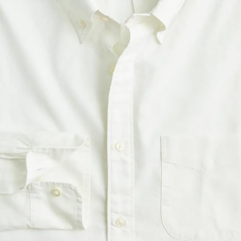 Broken-in organic cotton oxford shirt