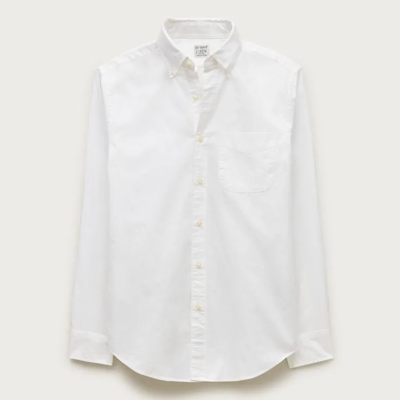 Broken-in organic cotton oxford shirt