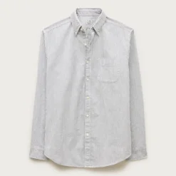 Broken-in organic cotton oxford shirt