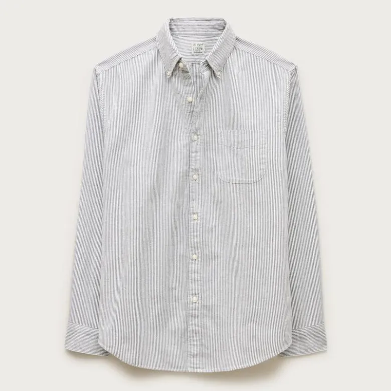 Broken-in organic cotton oxford shirt