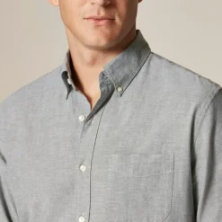 Broken-in organic cotton oxford shirt
