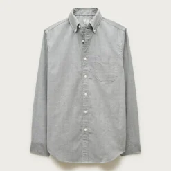 Broken-in organic cotton oxford shirt