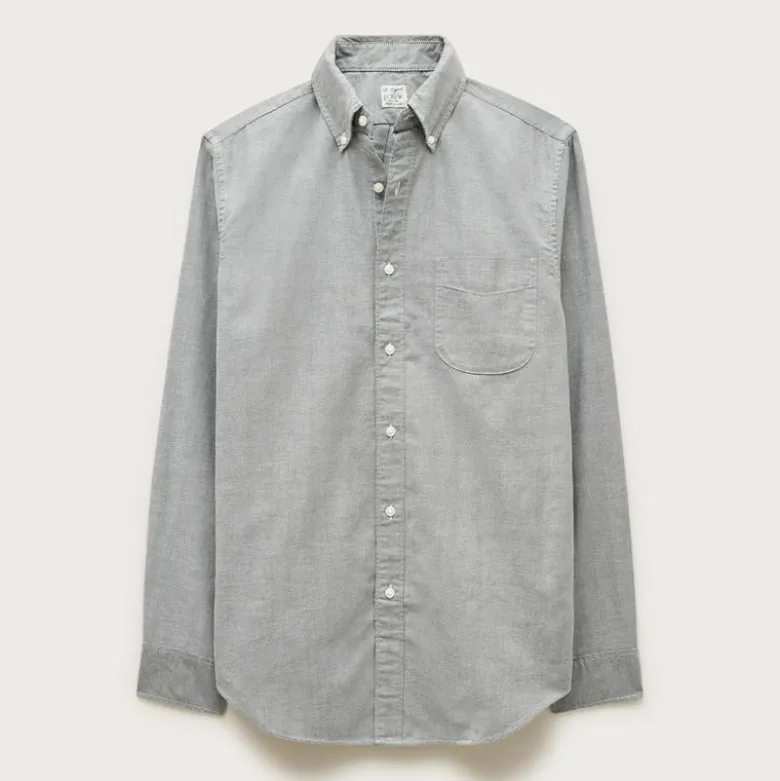 Broken-in organic cotton oxford shirt