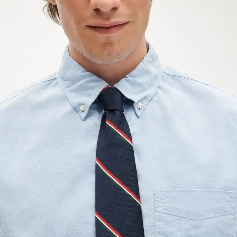 Broken-in organic cotton oxford shirt