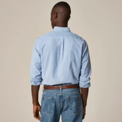 Broken-in organic cotton oxford shirt