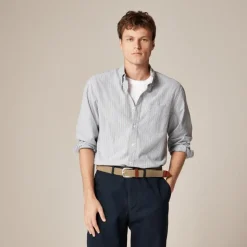 Broken-in organic cotton oxford shirt