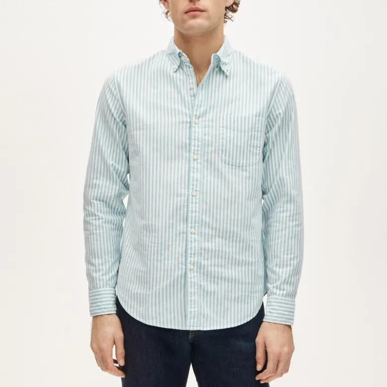Broken-in organic cotton oxford shirt