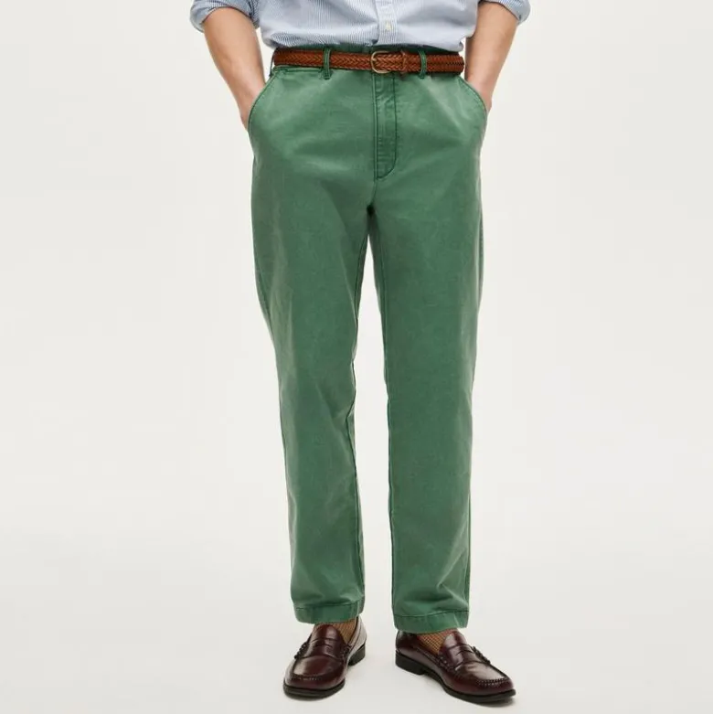 Broken-in Straight pigment-dyed chino pant