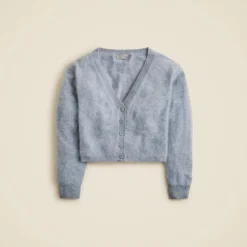 Brushed cashmere party cardigan