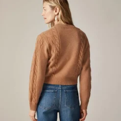 Cable-knit cardigan