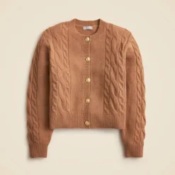 Cable-knit cardigan