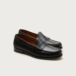 Camden tumbled leather loafers with leather soles
