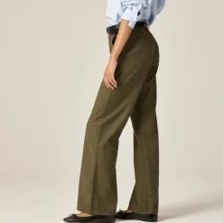 Camp-pocket wide-leg pant