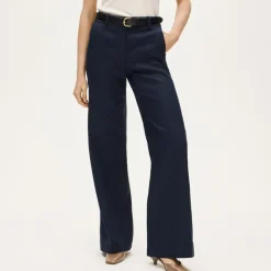 Carolina flare pant in stretch linen blend