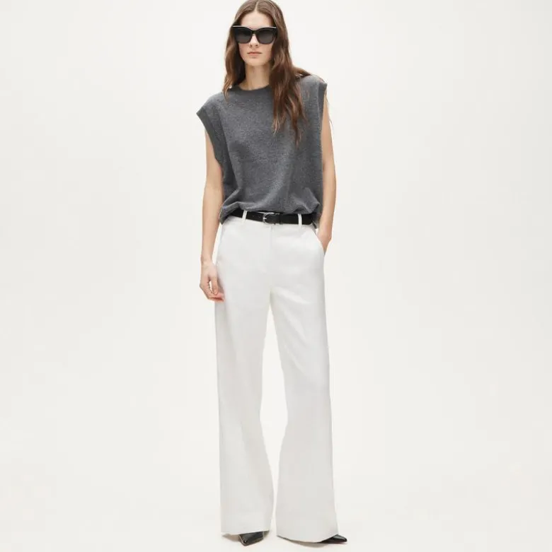 Carolina flare pant in stretch linen blend