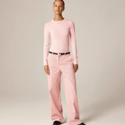 Carolyn fitted crewneck sweater in merino wool